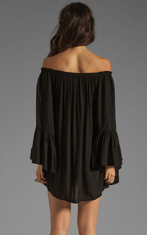 F2300-1 КАК FLOUNCE RUFFLE EDGE В ПЛАТЬЕ